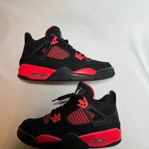 Nike Air Jordan 4 Retro GS Red Thunder Men's Shoes